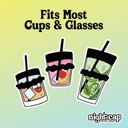 NightCap® Keychain Drink Cover | 2 Pack Black