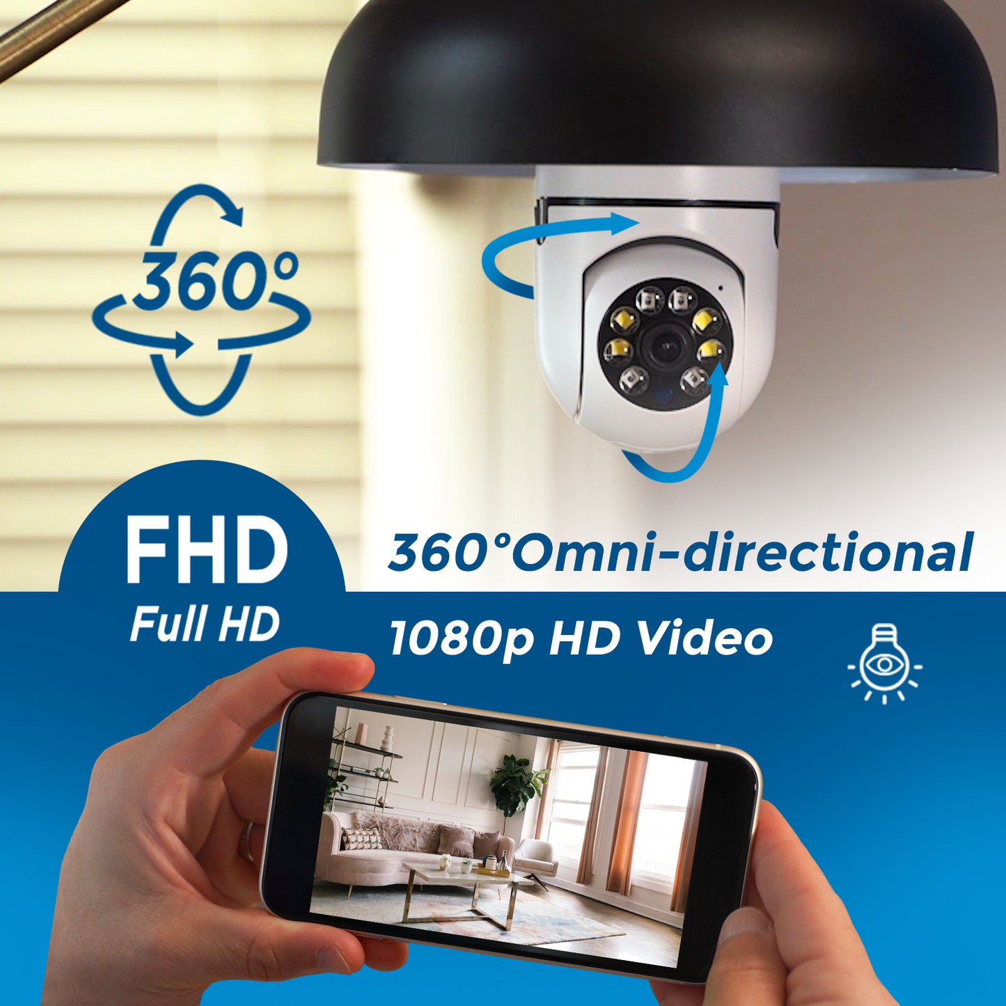 Sight Bulb WiFi® Smart Camera with SD Card