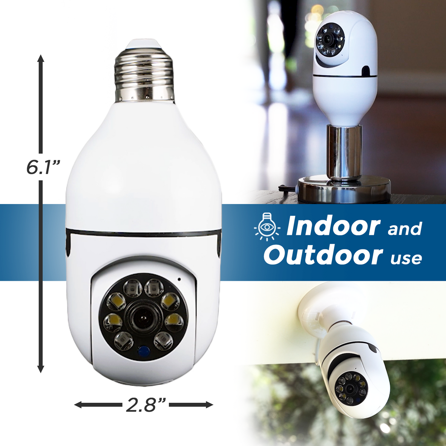 Sight Bulb WiFi® Smart Camera with SD Card